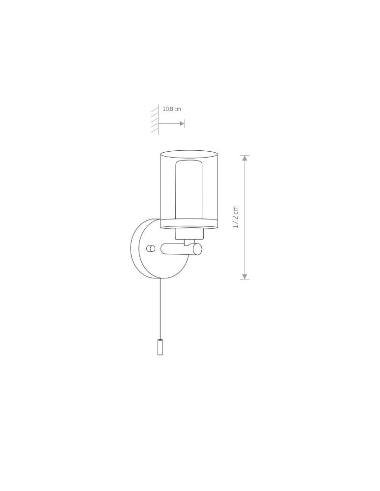 Bathroom wall lamps - Nowodvorski VISTA Wall lamp Max power 1x25W only LED G9 IP44 Chrome 8051 - product kolory-swiatla.pl 2