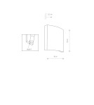 Wall lamps - Nowodvorski BORDE Wall lamp with switch Max wattage 40W E27 White 8044 - product 2