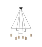 Pendant lamps - Nowodvorski IMBRIA Pendant Ceiling Max power 10W only LED GU10 Brass 7956 - product 1