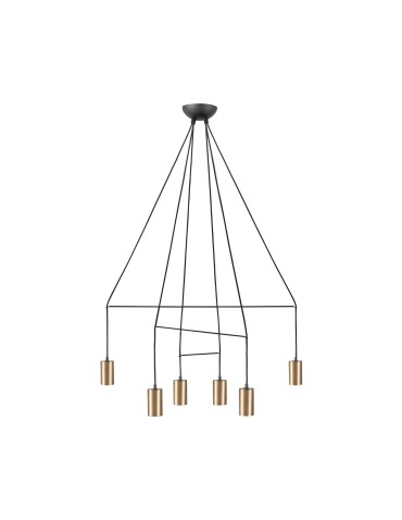 Nowodvorski IMBRIA Pendant Ceiling Max power 10W only LED GU10 Brass 7956