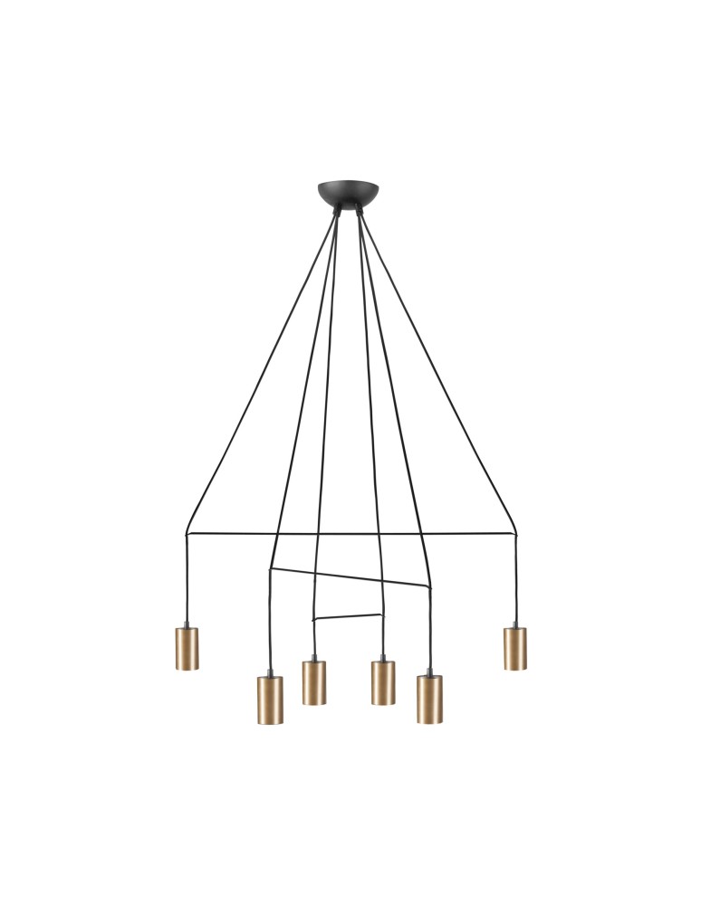 Pendant lamps - Nowodvorski IMBRIA Pendant Ceiling Max power 10W only LED GU10 Brass 7956 - product kolory-swiatla.pl 1