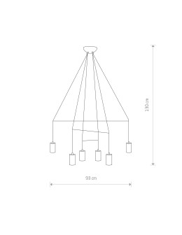 Nowodvorski IMBRIA Pendant Ceiling Max power 10W only LED GU10 Brass 7956 - product 2
