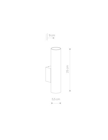 Nowodvorski EYE WALL Wall lamp Max power 10W only LED GU10 White 8073 - product 2