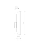 Tube wall lamps - Nowodvorski EYE WALL CUT Wall lamp Max wattage 10W only LED GU10 White 7993 - product 2