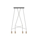 Pendant lamps - Nowodvorski IMBRIA Pendant Ceiling Max power 10W only LED GU10 Brass 7957 - product 1