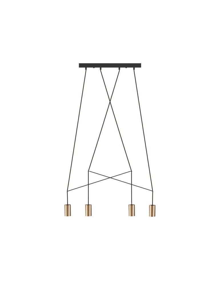 Pendant lamps - Nowodvorski IMBRIA Pendant Ceiling Max power 10W only LED GU10 Brass 7957 - product kolory-swiatla.pl 1