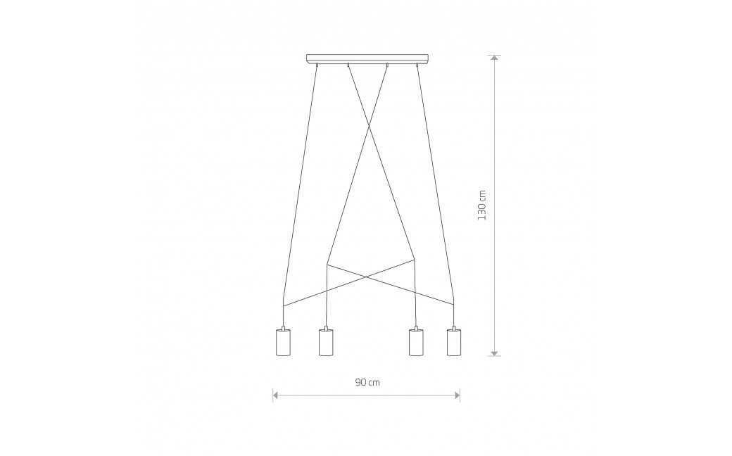 Nowodvorski IMBRIA Sufitowa Wisząca Max moc 10W only LED GU10 Mosiądz 7957