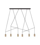 Nowodvorski IMBRIA Sufitowa Wisząca Max moc 10W only LED GU10  Mosiądz 7955