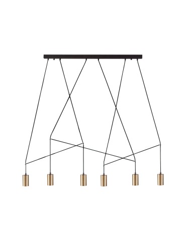 Nowodvorski IMBRIA Pendant Ceiling Max power 10W only LED GU10 Brass 7955