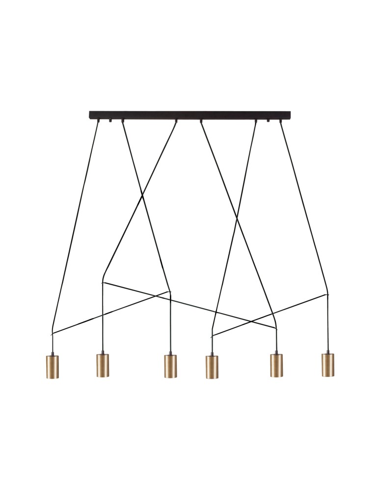 Pendant lamps - Nowodvorski IMBRIA Pendant Ceiling Max power 10W only LED GU10 Brass 7955 - product kolory-swiatla.pl 1