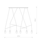 Pendant lamps - Nowodvorski IMBRIA Pendant Ceiling Max power 10W only LED GU10 Brass 7955 - product 2