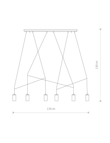 Nowodvorski IMBRIA Pendant Ceiling Max power 10W only LED GU10 Brass 7955 - product 2