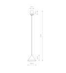 Pendant lamps - Nowodvorski ZENITH S Ceiling Pendant Max wattage 1 x 35W GU10 Black 7996 - product 13