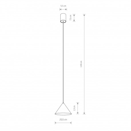 Nowodvorski ZENITH S Sufitowa Wisząca Max moc 1 x 35W GU10 Biały 7997