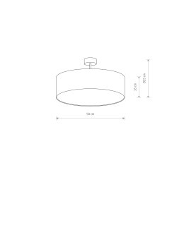 Nowodvorski VIOLET Sufitowa Plafon/Przysufitowa Max moc 25W only LED E27 Szary 7960 - produkt 2