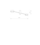Modern ceiling lamps - Nowodvorski ORBIT Ceiling Plafond Max power 2x8W GX53 White 7938 - product 2