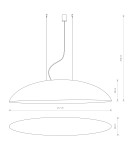Pendant lamps - Nowodvorski CANOE Suspended Ceiling Max power 5x40W E27 Black 7926 - product 4