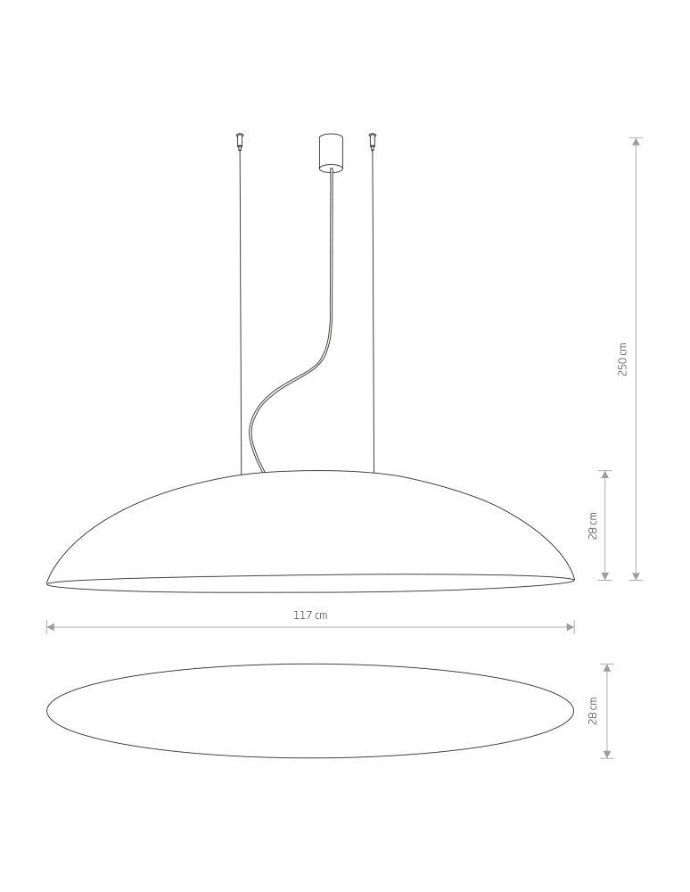 Pendant lamps - Nowodvorski CANOE Suspended Ceiling Max power 5x40W E27 Black 7926 - product kolory-swiatla.pl 4