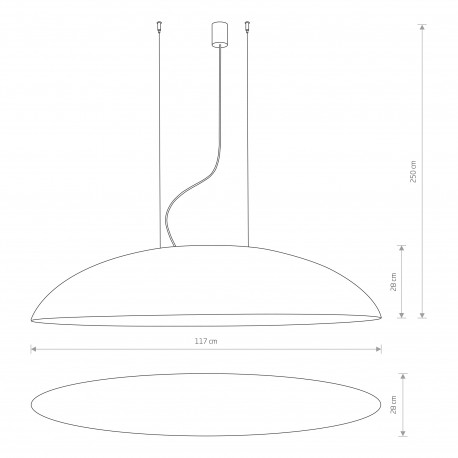 Nowodvorski CANOE Sufitowa Wisząca Max moc 5x40W E27 Czarny 7926