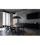 Pendant lamps - Nowodvorski CANOE Suspended Ceiling Max power 5x40W E27 Black 7926 - product 5