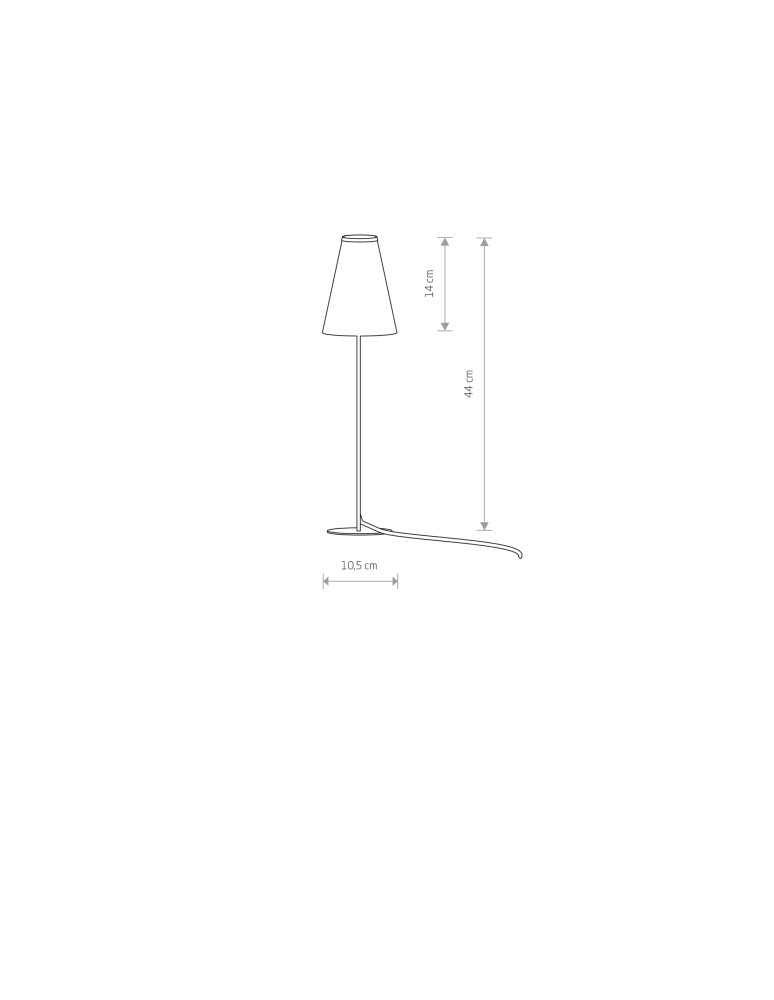 Nightlights - Nowodvorski TRIFLE Table Max power 10W only LED Grey 7760 - product kolory-swiatla.pl 3