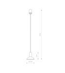 Pendant lamps - Nowodvorski HERMANOS Ceiling Pendant Max wattage 10W only LED GU10 White 8037 - product 4