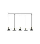 Pendant lamps on a strip - Nowodvorski HERMANOS Ceiling Pendant Max wattage 10W only LED GU10 Black 8032 - product 1