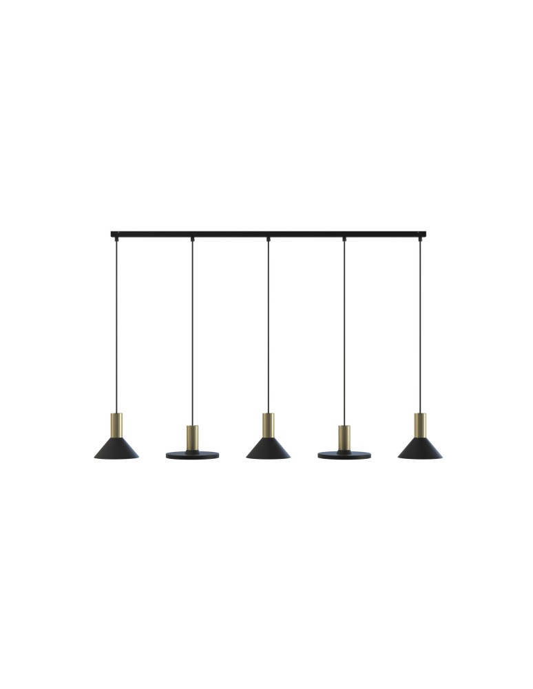 Pendant lamps on a strip - Nowodvorski HERMANOS Ceiling Pendant Max wattage 10W only LED GU10 Black 8032 - product kolory-swiatla.pl 1