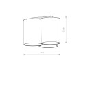 Ceiling luminaires for replaceable light source - Nowodvorski EYE TONE Spot Surface Mounted Max wattage 10W only LED GU10 Black 8092 - product 2