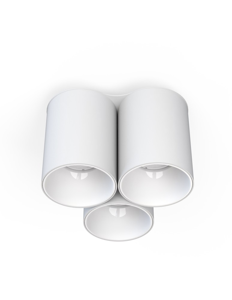 Ceiling luminaires for replaceable light source - Nowodvorski EYE TONE Spot Surface Mounted Max wattage 10W only LED GU10 White 8093 - product kolory-swiatla.pl 1
