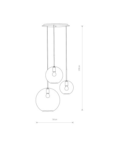Nowodvorski SPHERE Sufitowa Wisząca Max moc 40W E27  Transparentny 7788 - produkt 2