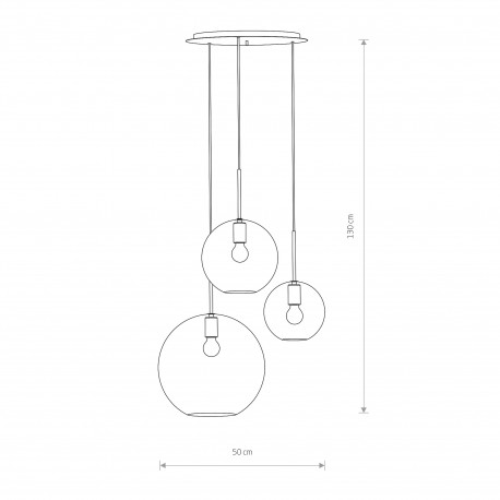 Nowodvorski SPHERE Sufitowa Wisząca Max moc 40W E27 Transparentny 7788