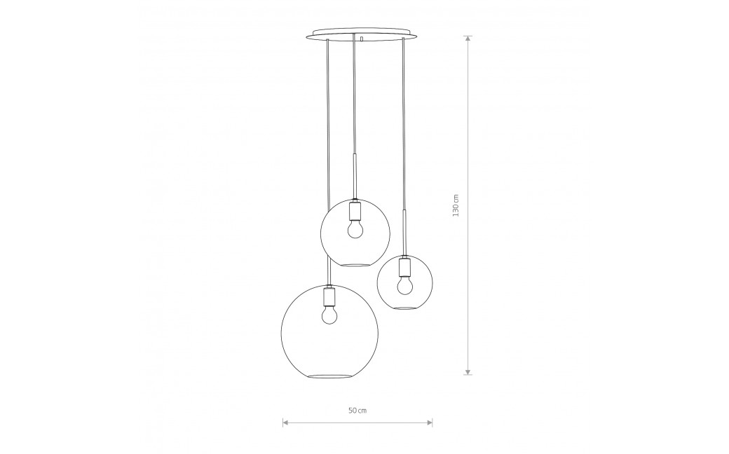 Nowodvorski SPHERE Sufitowa Wisząca Max moc 40W E27 Transparentny 7788