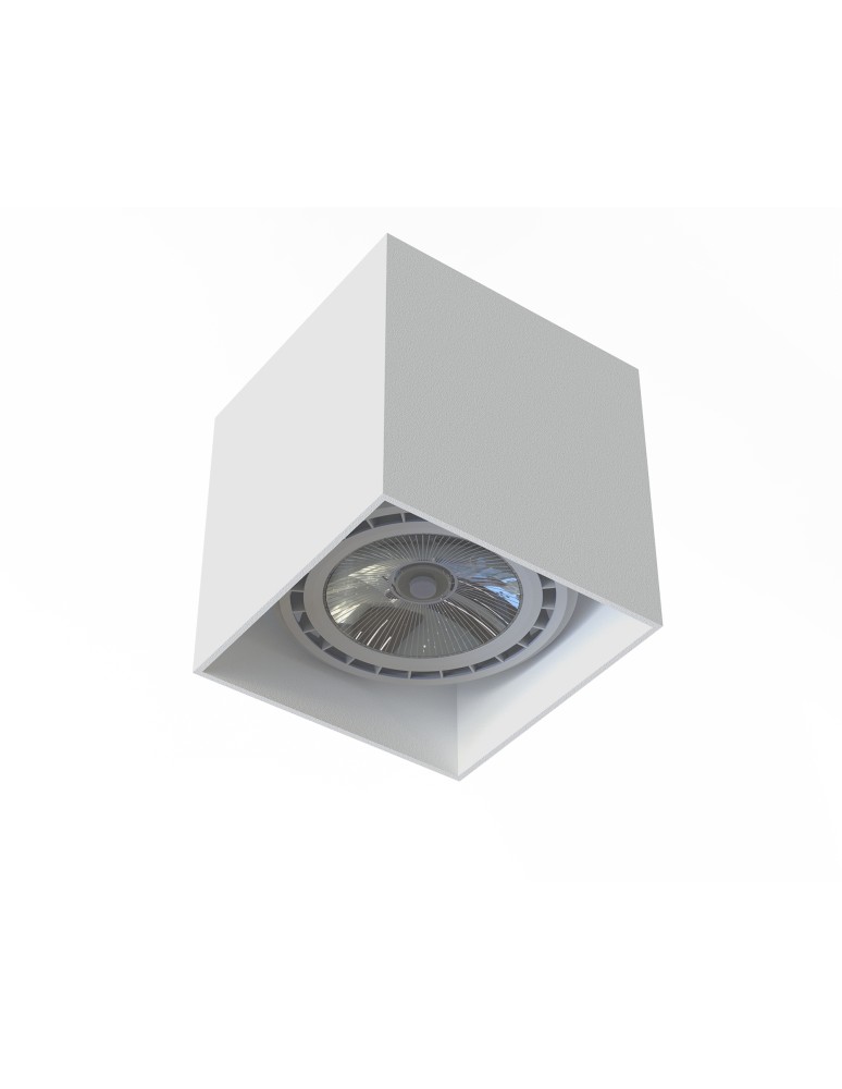 Ceiling luminaires for replaceable light source - Nowodvorski COBBLE Spot Surface Max wattage 75W GU10 ES111 White 7791 - product kolory-swiatla.pl 1