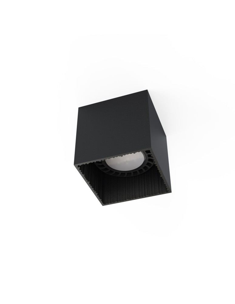 Ceiling luminaires for replaceable light source - Nowodvorski GROOVE Spot Surface Max wattage 75W GU10 ES111 Black 7792 - product kolory-swiatla.pl 1