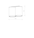 Ceiling luminaires for replaceable light source - Nowodvorski EYE TONE Spot Surface Mounted Max wattage 10W only LED GU10 White 7665 - product 2