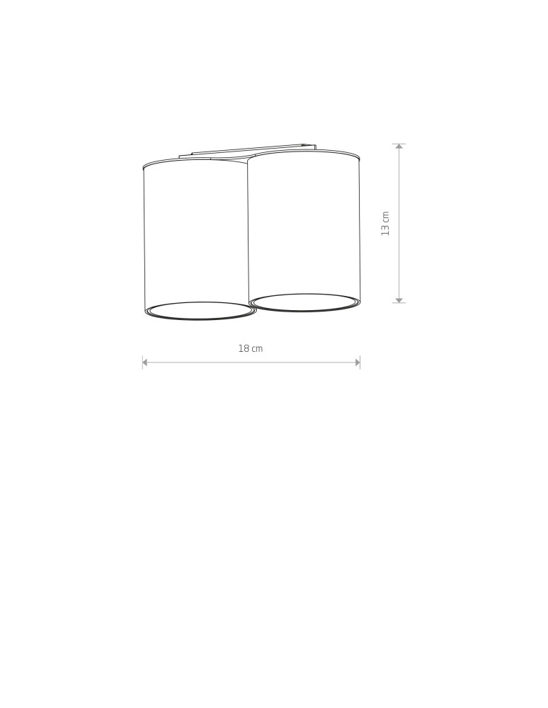 Ceiling luminaires for replaceable light source - Nowodvorski EYE TONE Spot Surface Mounted Max wattage 10W only LED GU10 White 7665 - product kolory-swiatla.pl 2