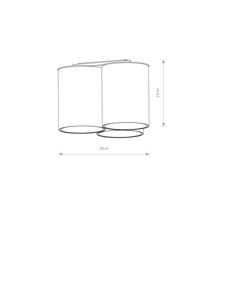 Ceiling luminaires for replaceable light source - Nowodvorski EYE TONE Spot Surface Mounted Max wattage 10W only LED White 7666 - product kolory-swiatla.pl 2