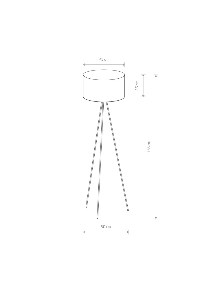 Tripod floor lamps - Nowodvorski CADILAC Floor Max wattage 40W E27 White 8191 - product kolory-swiatla.pl 2