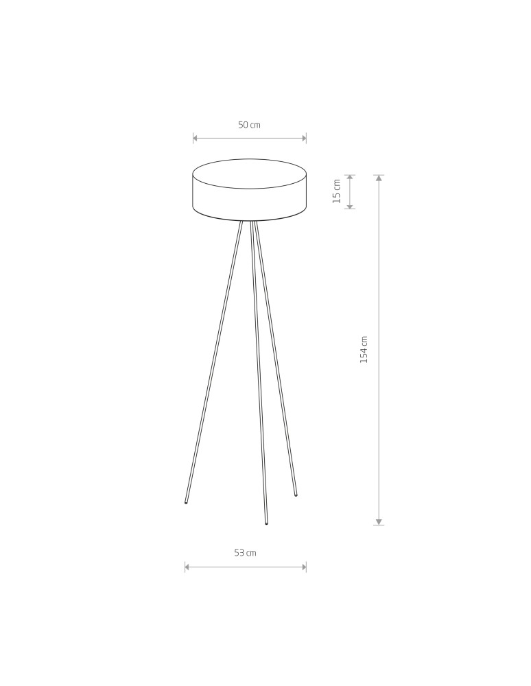 Tripod floor lamps - Nowodvorski CADILAC Floor Max wattage 25W only LED E27 White 7990 - product kolory-swiatla.pl 2