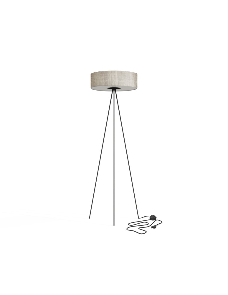 Tripod floor lamps - Nowodvorski CADILAC Floor Max wattage 25W only LED E27 Grey 8190 - product kolory-swiatla.pl 1