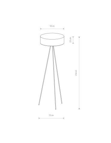 Nowodvorski CADILAC Podłogowa Max moc 25W only LED E27 Szary 8190 - produkt 2