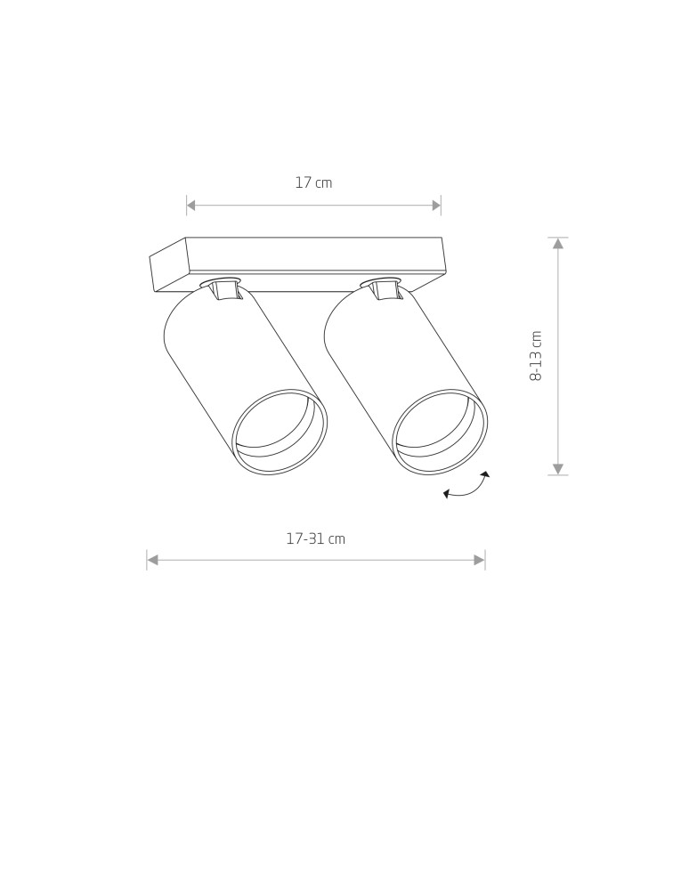 Spotlight ceiling lamps - Nowodvorski MONO Spotlight/Spot Max power 10W only LED GU10 Brass 7782 - product kolory-swiatla.pl 6