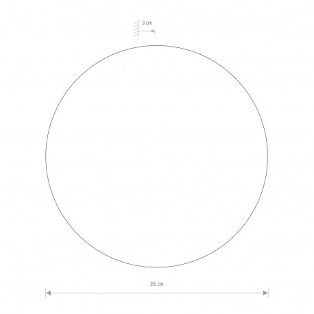 Nowodvorski RING LED L Ścienna Kinkiet Max moc 12W LED Biały 7640