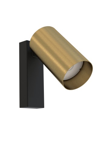 Nowodvorski MONO Wall lamp adjustable with switch Max power 10W only LED GU10 Brass 7780