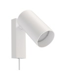 Reading wall lamps - Nowodvorski MONO Wall lamp adjustable with switch Max power 10W only LED GU10 White 7787 - product 1