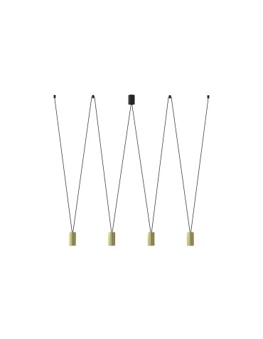Nowodvorski MORE EYE Ceiling Pendant Max power 10W only LED GU10 Brass 7610