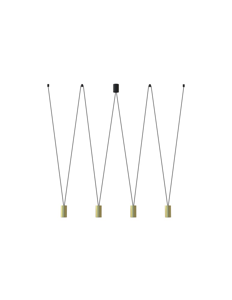 Pendant lamps - Nowodvorski MORE EYE Ceiling Pendant Max power 10W only LED GU10 Brass 7610 - product kolory-swiatla.pl 1