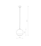 Pendant lamps - Nowodvorski GLOBE PLUS S Ceiling Pendant Max power 60W E27 Chrome 7605 - product 2