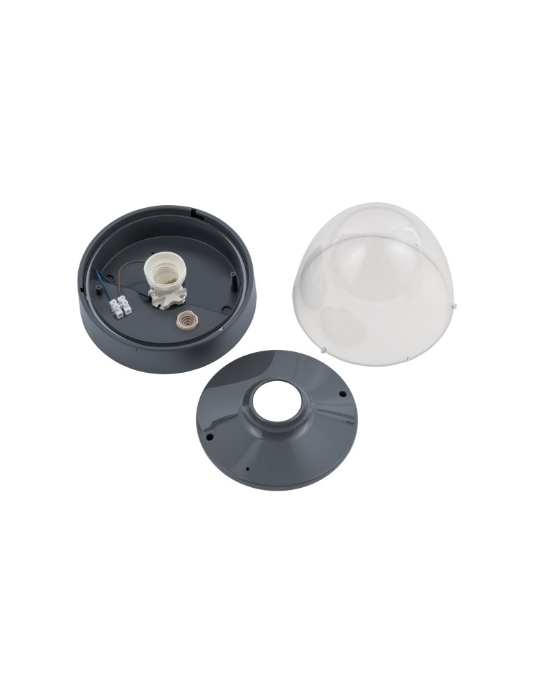 Outdoor ceiling lamps - Nowodvorski NOOK Outdoor Ceiling Plafond Max power 1X10W only LED E27 IP44 Graphite 7965 - product kolory-swiatla.pl 4